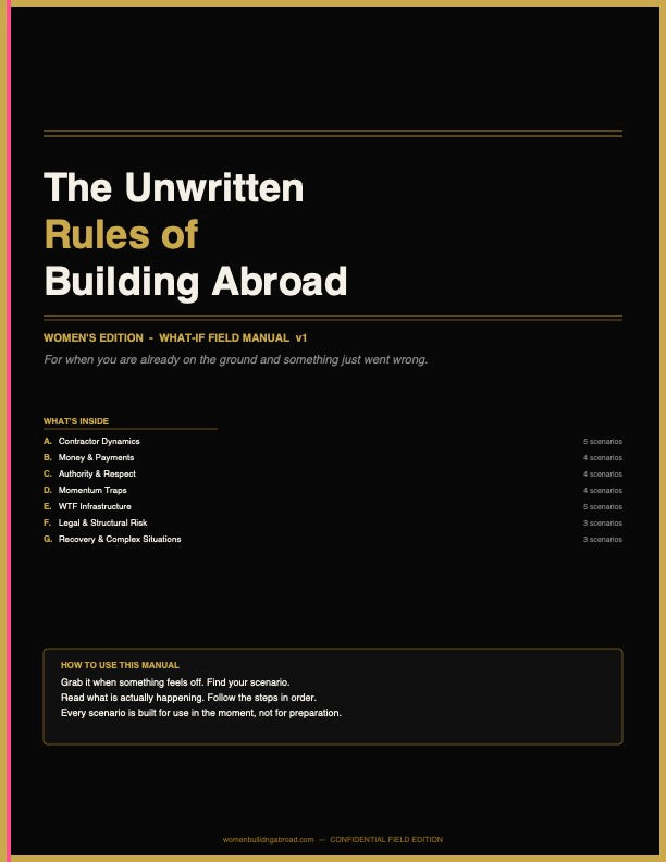 The Unwritten Rules of Building Abroad Field Manual